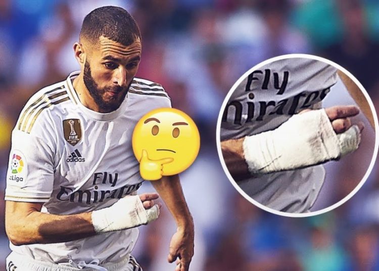 Pourquoi Benzema porte un pansement au poignet ?