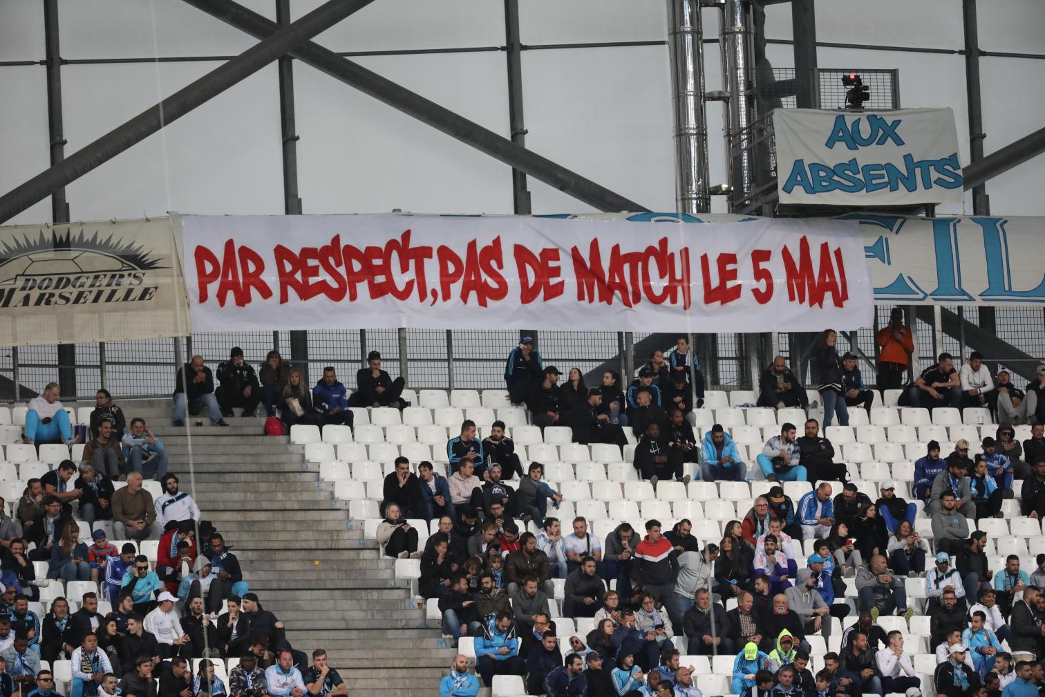 Pourquoi tribune vide match Marseille ce soir ?